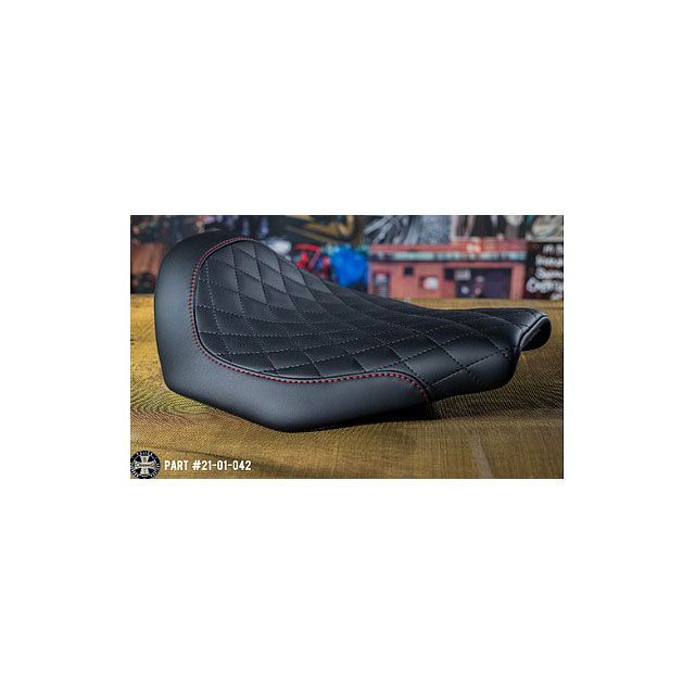 部品屋K&W BT CHOPPERS製 シート 本革ダイヤステッチ ソフテイル/ ブレイクアウト/ ファットボーイ/ FXDR/ ミルウォーキーエイ…の通販は