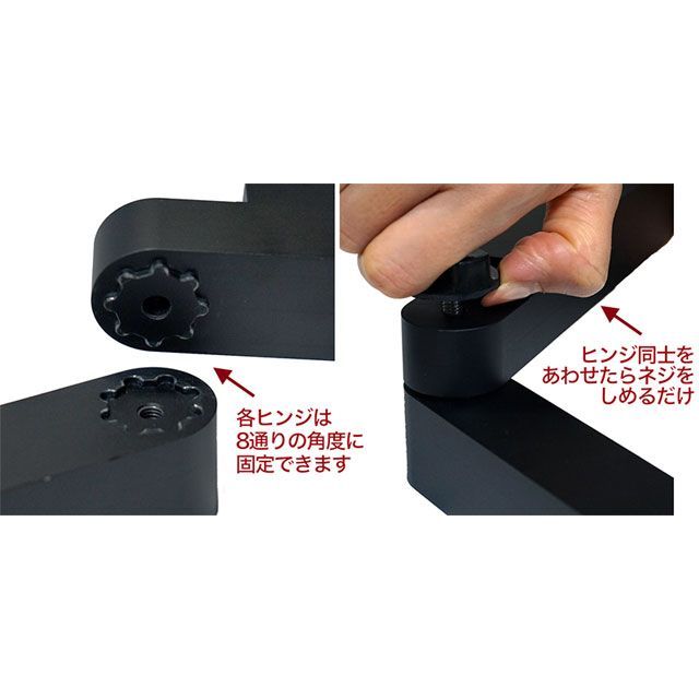 マックスタンド スタンディングアーム（ブラック）VESAマウント付 Maxstand