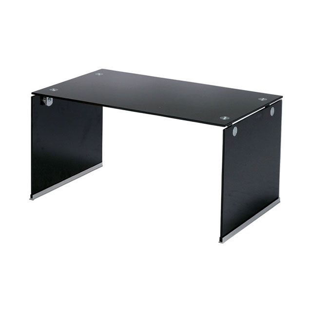 【メーカー直送】東谷 PT-28BK ガラステーブルS（ブラック） Azumaya