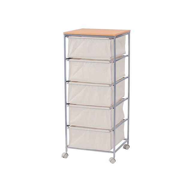 【メーカー直送】東谷 MIP-279 キャンバスチェスト5段 Azumaya