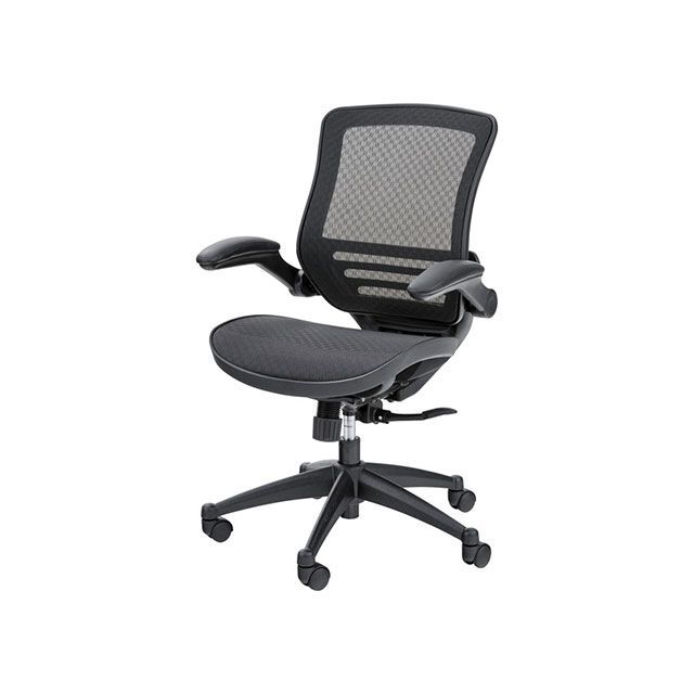 【メーカー直送】東谷 OFC-22BK オフィスチェア（ブラック） Azumaya キャンプの通販は