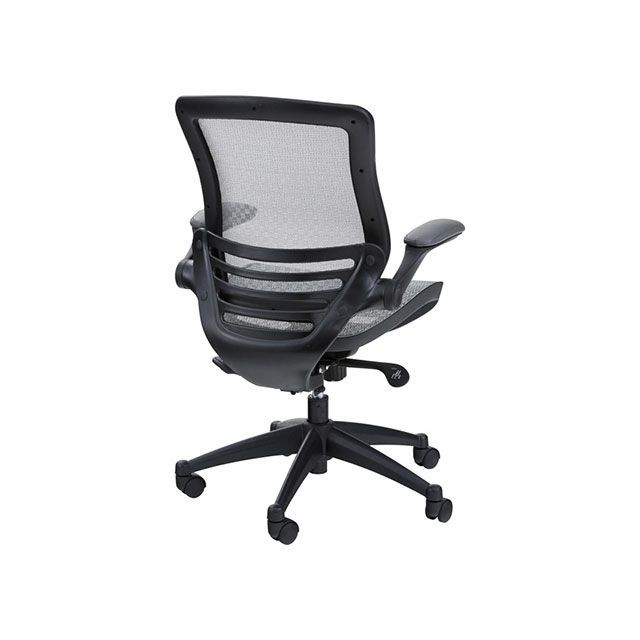 オフィスチェア 東谷(Azumaya-kk) グレー 幅55×奥行き56×高さ71-80×座面高43-52cm ロール デスクチェア ROL-300GY