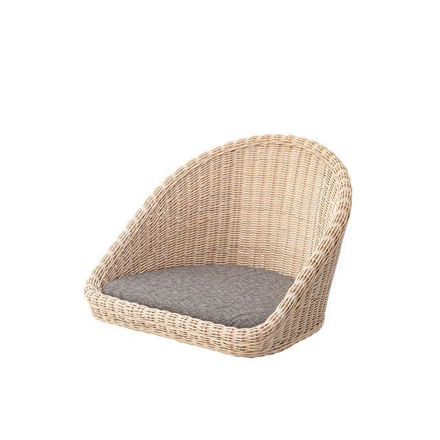 【メーカー直送】東谷 NRS-425NA ラタン フロアチェア（ナチュラル） Azumaya