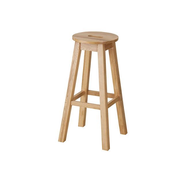 【メーカー直送】東谷 MTK-531NA 丸ハイスツール（ナチュラル） Azumaya