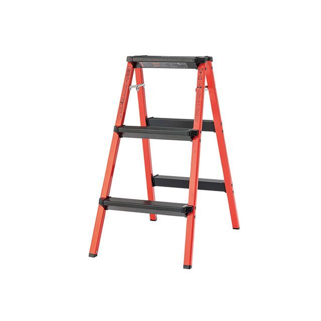 【メーカー直送】東谷 PC-703RD ステップスツール3段（レッド） Azumaya