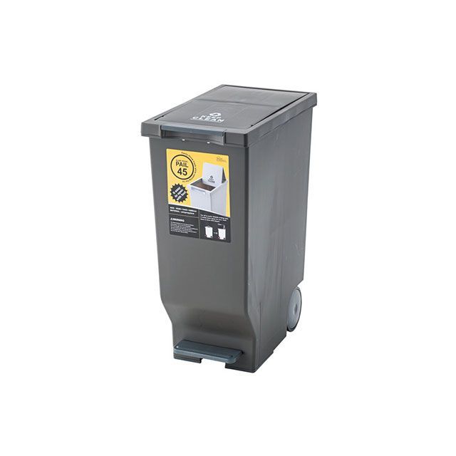 【メーカー直送】東谷 LFS-764BR スライドペダルペール45L（ブラウン） Azumaya