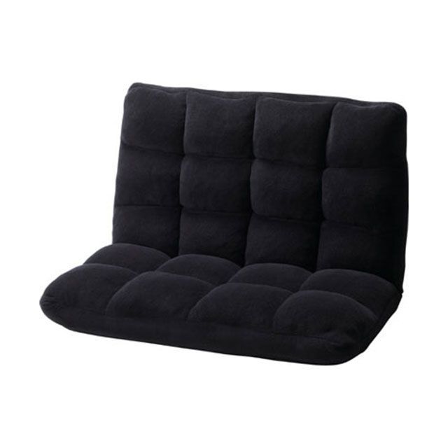 東谷 FKC-005BK もこもこワイドリクライナー（ブラック） Azumaya キャンプの通販は 8,342円