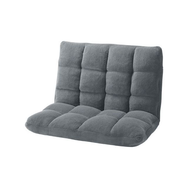 【メーカー直送】東谷 FKC-005GY もこもこワイドリクライナー（グレー） Azumaya