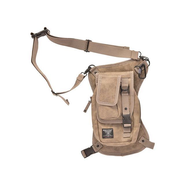 ヒューストン HTVB-2205 FAKE LEATHER LEG POUCH（ブラウン） HOUSTON