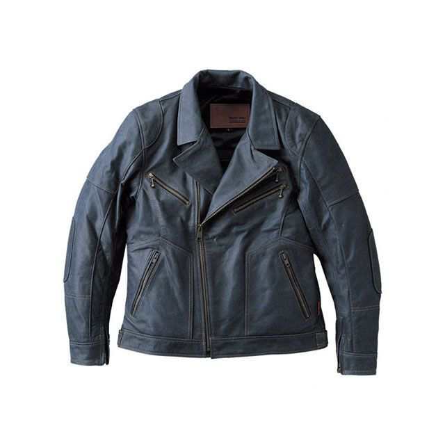 リッズフライ RFVL-2001 Washable SINGLE RIDERS LEATHER JAC（インディゴ） サイズ M RidsFly バ…