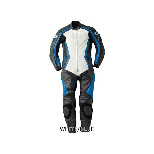 スピードオブサウンド SOS-18 RACING SUIT（ホワイト/ブルー） サイズ M／スリム SPEED OF SOUND バイク