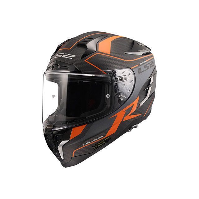 アウトレット アウトレット品 エルエスツーヘルメット CHALLENGER C GT/チャレンジャーシージーティー（マットカーボンオレンジ） サイズ…