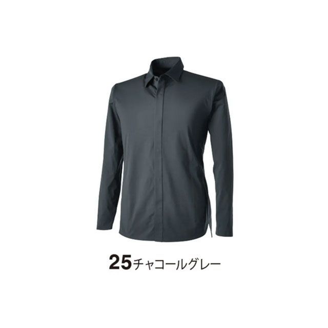 TSデザイン TS4Dステルスロングスリーブシャツ（チャコールグレー） サイズ M TS DESIGN バイク