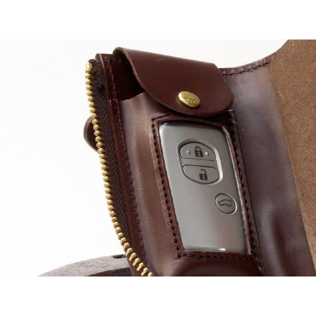 Cranky.H.Bird 本革スマートキーケース ブラウン リング式 Cranky.H.Bird_4