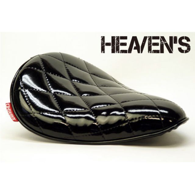【メーカー直送】ヘブンズ 汎用 ソロシート エナメルバージョン(ブラック) タイプ ダイヤ HEAVEN’S バイクの通販は 8,731円