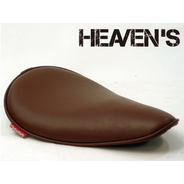 【メーカー直送】ヘブンズ 汎用 ソロシート ロングノーズ カラー ブラウン タイプ スムース HEAVEN’S バイクの通販は