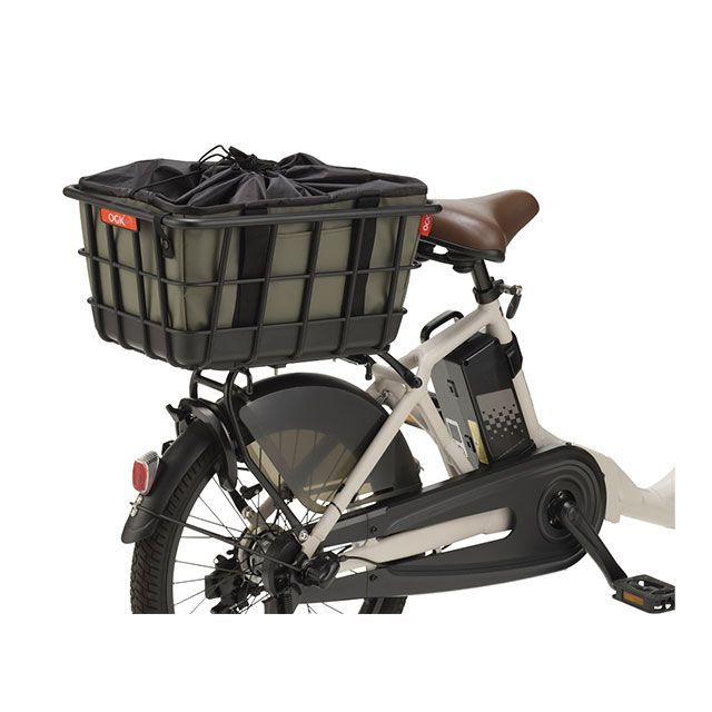 OGK技研（自転車） RB-020+TN-017R インナーバッグ付リヤバスケット（ブラック+カーキ） OGK giken_2