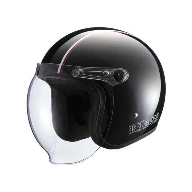 ライズ JB HELMET バイク用ジェットヘルメット（ブラック/ホワイト/レッド） RIDEZ バイク