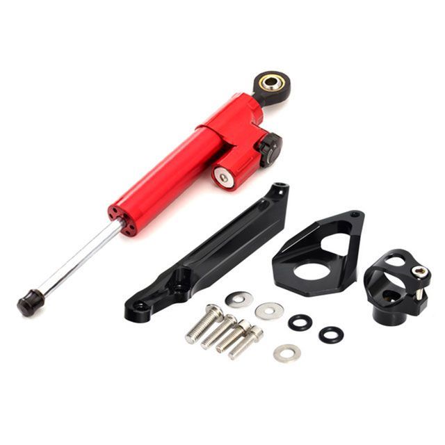 エートップ CBR600RR CBR600RR 2005〜2006 BC-PC37 アルミ削り出し ステアリングダンパーキット CNC（レッド） A…