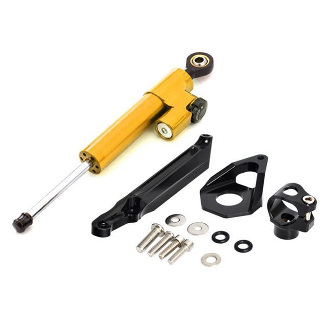 エートップ CBR600RR CBR600RR 2005〜2006 BC-PC37 アルミ削り出し ステアリングダンパーキット CNC（ゴールド） …