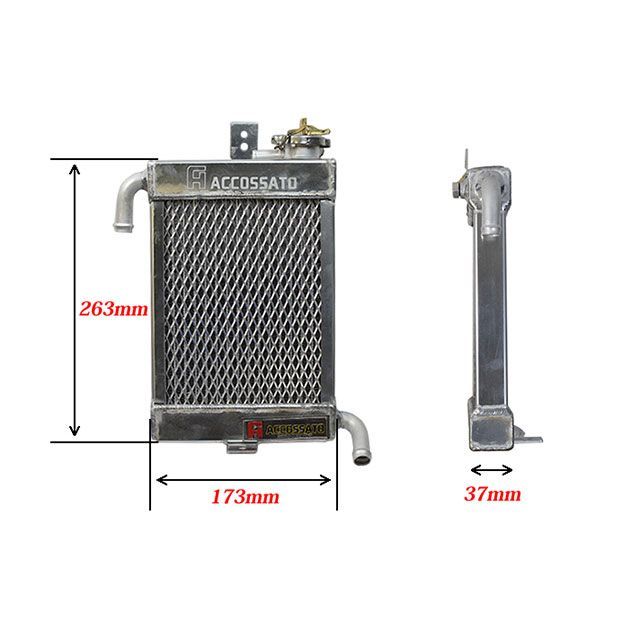 エートップ 汎用 JOG50 グランドアクシス100 BW’S100 水冷化 ラジエーターキット DIO ディオ ジョグ JOG90 ATop_6