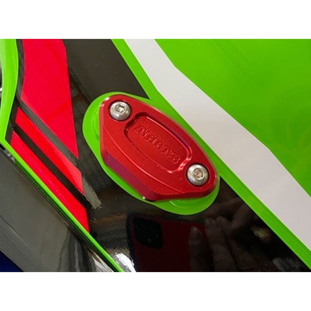アグラス ZX-10R ミラーキャンセラー カラー レッド AGRAS バイク