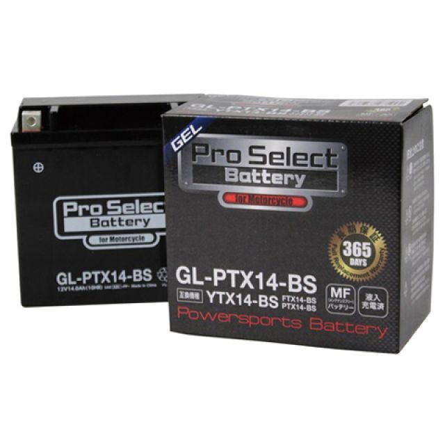 【メーカー直送】プロセレクトバッテリー 汎用 プロセレクトバッテリー GL-PTX14-BS（YTX14-BS 互換）（液入） Pro Select… 7,723円