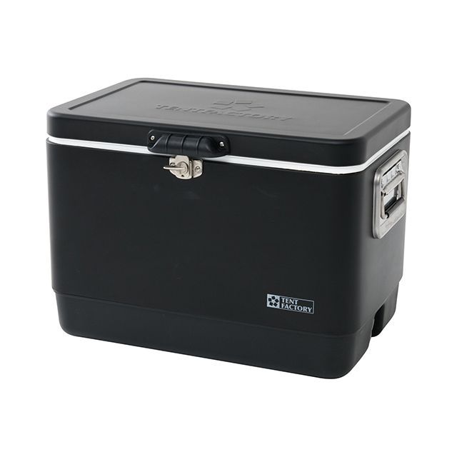 テントファクトリー メタルクーラースチールボックスL BK TENT FACTORY