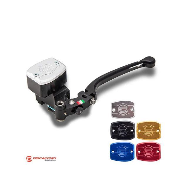 Discacciati 汎用 角タンクラジアルクラッチマスター Φ19 レバー シルバー タンクキャップ シルバー 仕様 ハンドル：ミリ Disca…