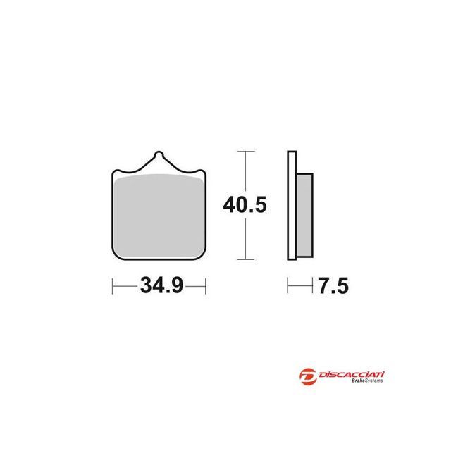 Discacciati 汎用 シンタードパッド CNCラジアル4ピストン 4パッドキャリパー用 Discacciati バイクの通販は
