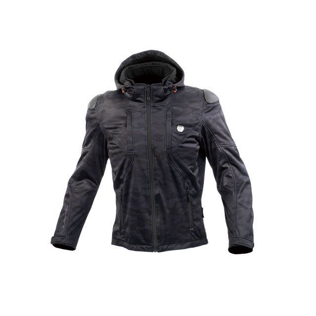 【特価品】コミネ 2022-2023秋冬モデル JK-623 ハイプロテクトソフトシェルシステムパーカ（ブラックカモ） サイズ L KOMINE