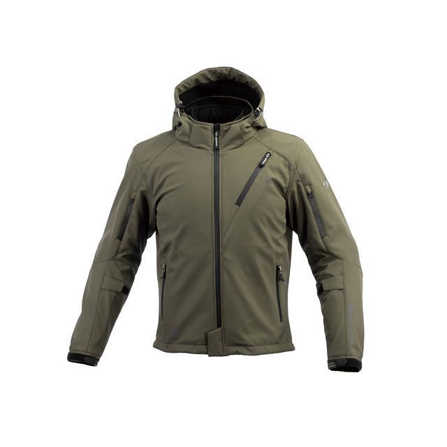 コミネ 2022-2023秋冬モデル JK-5792 プロテクトソフトシェルウィンターパーカ-IFU（ネオオリーブ） サイズ 2XL KOMINE