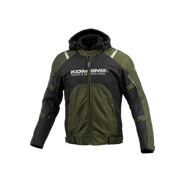コミネ 2022-2023秋冬モデル JK-5961 プロテクトウインタージャケット（オリーブ） サイズ XL KOMINE バイク