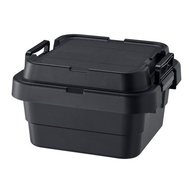 【メーカー直送】リス トランクカーゴS蓋 18L LOW TYPE（ブラック） risu