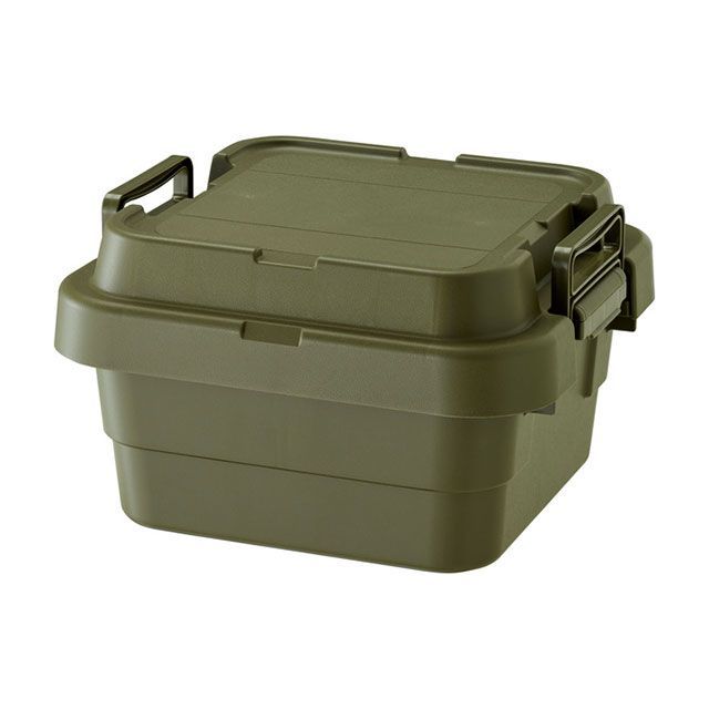 【メーカー直送】リス トランクカーゴS蓋 18L LOW TYPE（カーキ） risu