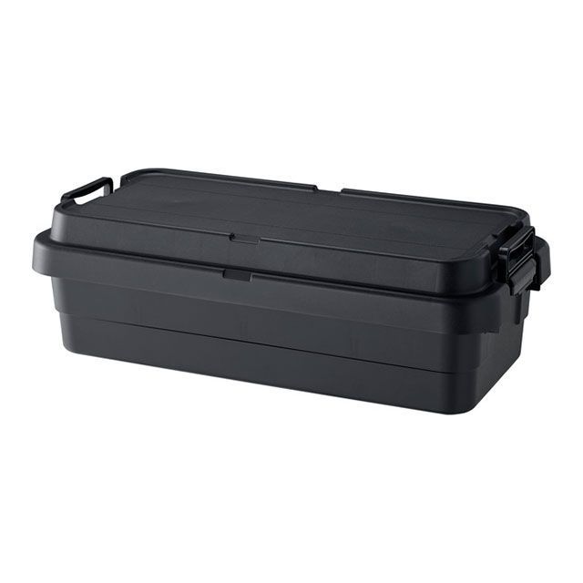 【メーカー直送】リス トランクカーゴS蓋 40L LOW TYPE（ブラック） risu