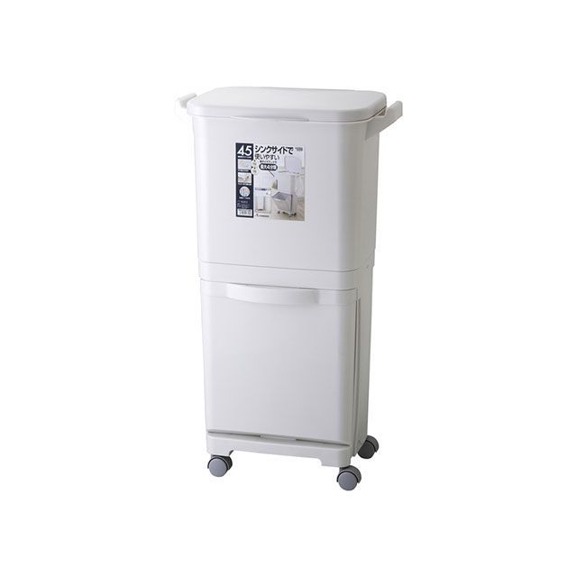 【メーカー直送】リス 縦型分類ワゴンペール45S（ホワイト） risu