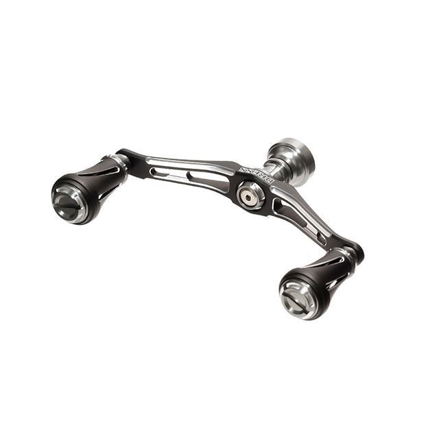 LAYLAX DRESS カスタムハンドル W ヴァーテックス 100mm 左右共用 ダイワ スピニングリール専用（ガンメタ） LAYLAX キャンプの通販は