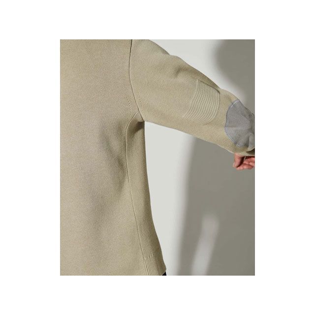 カドヤ 2022-2023秋冬モデル K’S LEATHER ＆ K’S PRODUCT No.6267-0 ELBOW PATCH KNIT（ベー…の通販は