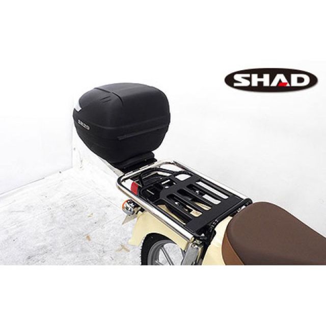 ウイルズウィン スーパーカブ110 スーパーカブ110用 SHAD製リアボックス付きダブルリアキャリア WirusWin