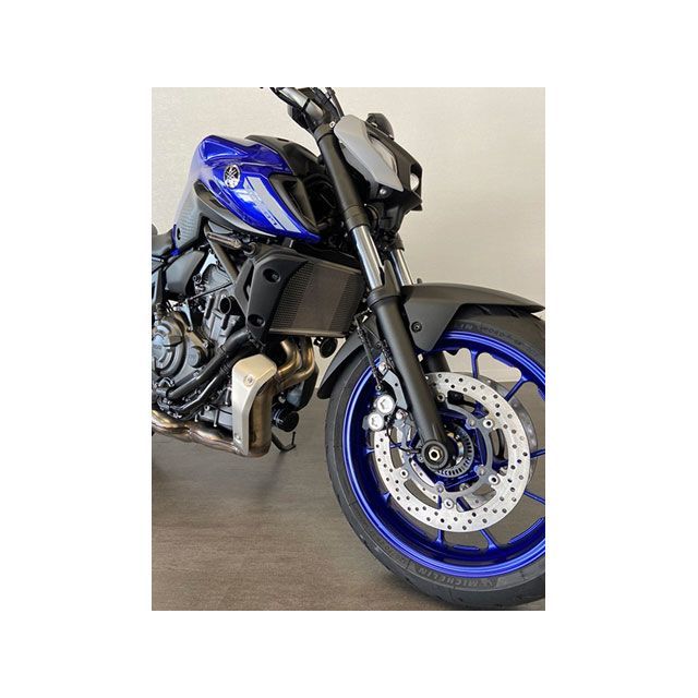 チタニウムパワー MT07 チタン ラジエターコアガード for YAMAHA MT07（2021-）/（ソリッド） Titanium Power_1