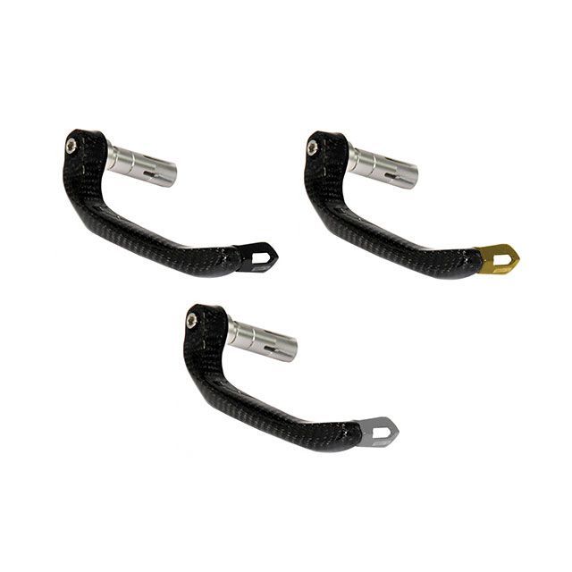 アコサット 汎用 カーボン レバーガード LRセット カラー レッド 内径