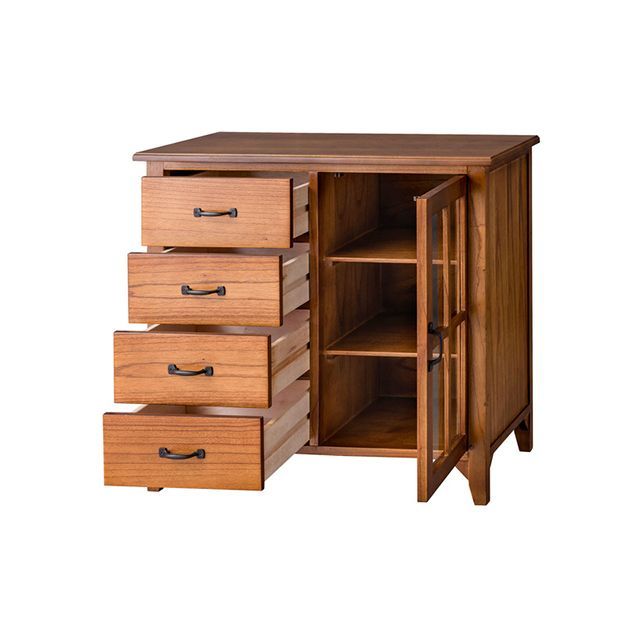 メーカー直送】東谷 PM-320 ティンバー キャビネット（ブラウン