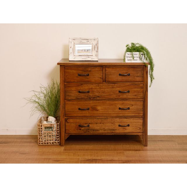 メーカー直送】東谷 PM-307 ティンバー チェスト（ブラウン