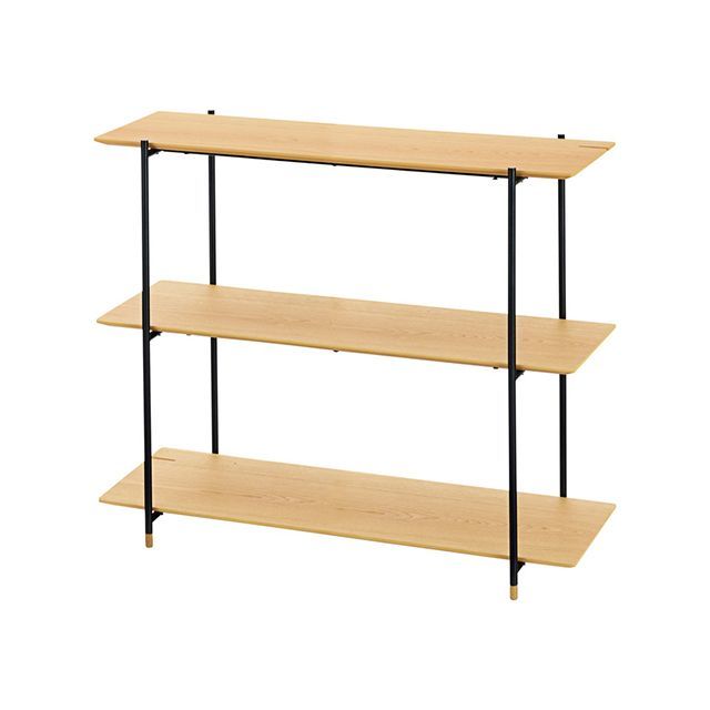 【メーカー直送】東谷 JPB-101OAK ルカ シェルフ3段（ナチュラル） Azumaya 日用品の通販は