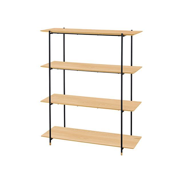 【メーカー直送】東谷 JPB-102OAK ルカ シェルフ4段（ナチュラル） Azumaya 日用品の通販は