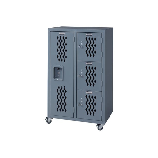 【メーカー直送】東谷 TPN-41GY ロック スチールチェストL（グレー） Azumaya