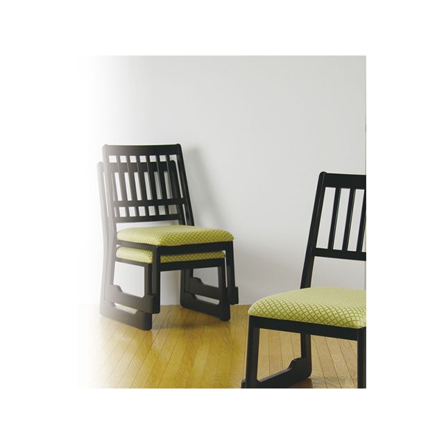 AZUMAYA 法事チェア グリーン 3脚セット BC-1030FYE-X3