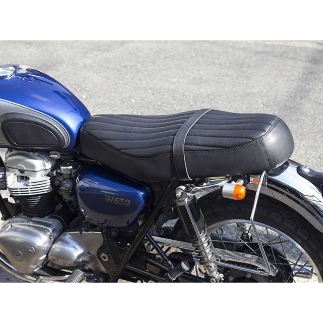 モーターロック W650/400/800用 本革シート（ブラック） Motor Rock バイク