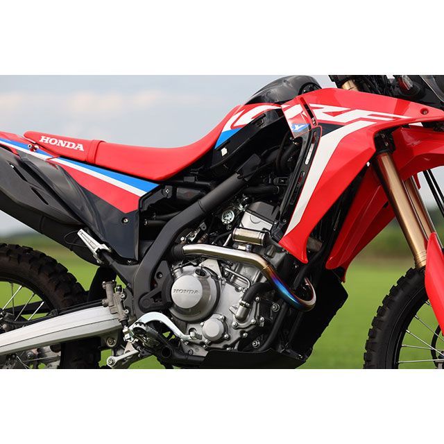 SP忠男 CRF250RALLY POWER BOX パイプ チタンブルー SP TADAO